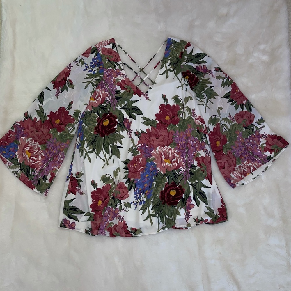 Show Me Your MuMu long sleeve floral dress